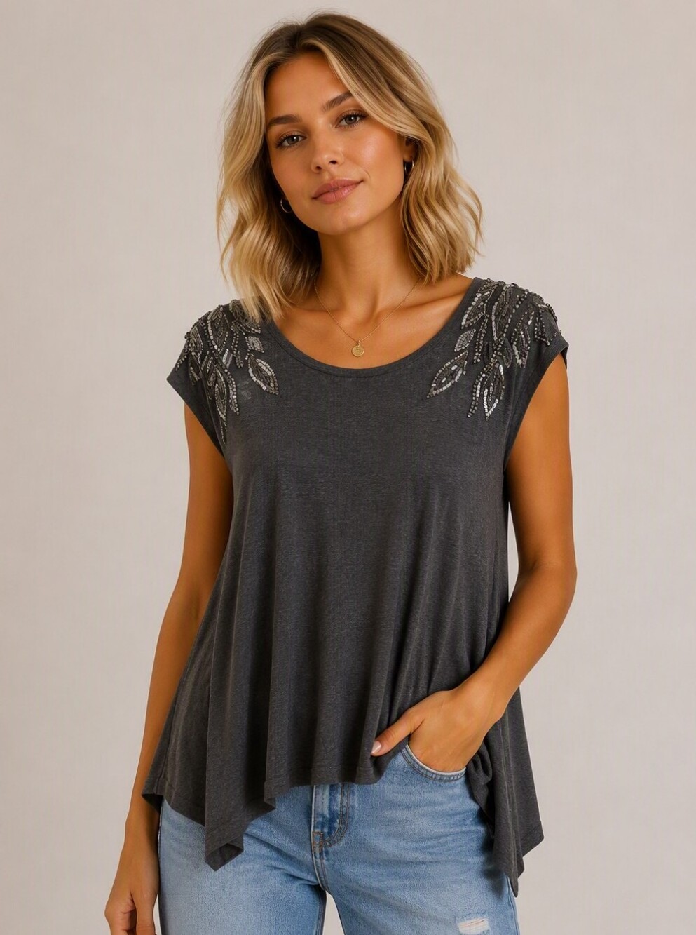 H&M Embellished Tank